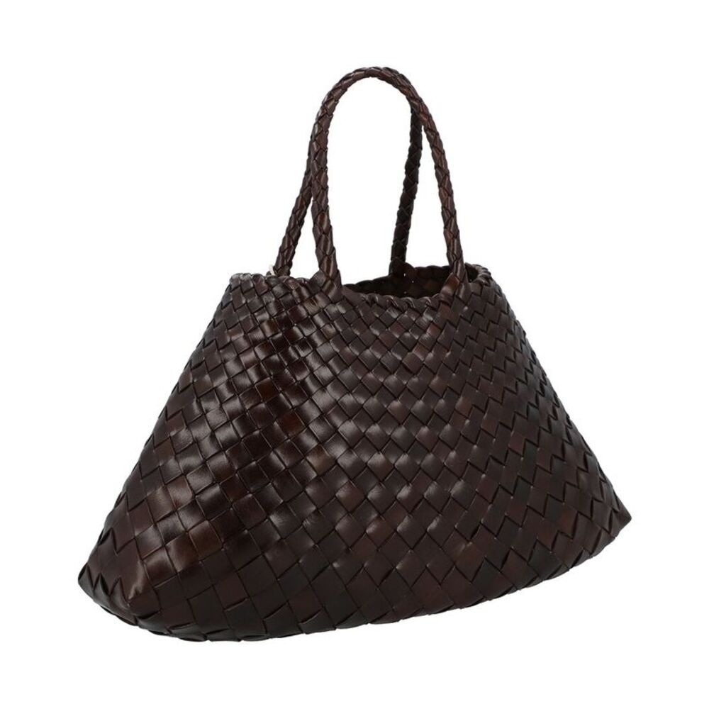 Dragon Diffusion Small Santa Croce Leather Shoulder Bag, Brown - Picture 3 of 4